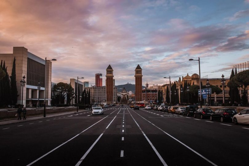 aparcar en Barcelona en Montjuïc