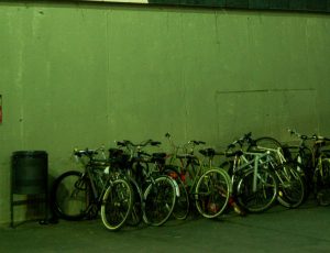Bicis aparcadas en Barcelona