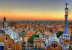 Atardecer en Barcelona desde Parc Güell