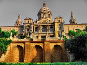 Vista general del MNAC (Museo nacional de arte de Catalunya)