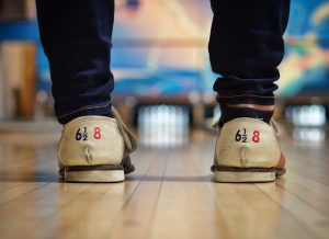 imagen de los zapatos de bolos en la parte trasera