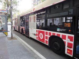 red de autobuses en Barcelona