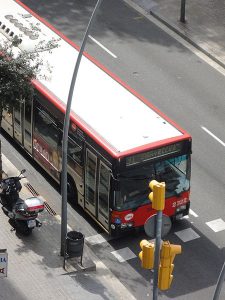 red de autobuses en Barcelona