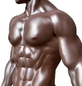Hombre musculado sin camiseta