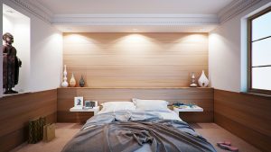 Dormitorio moderno en madera