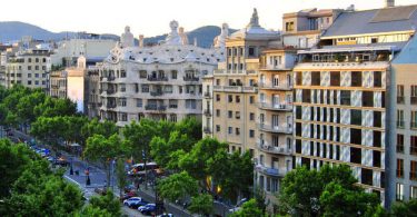 Paseo de Gràcia en Barcelona