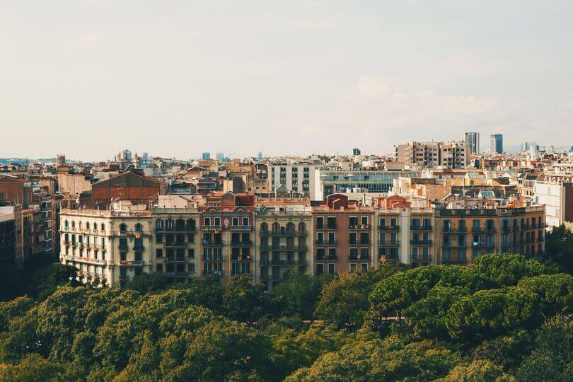 Áreas y zonas verdes de Barcelona