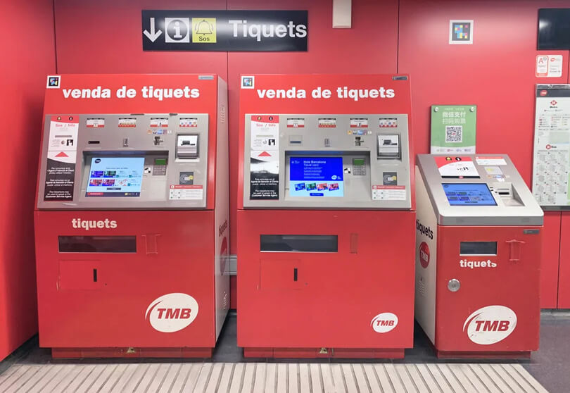 Máquinas automáticas Hola Barcelona Travel Card